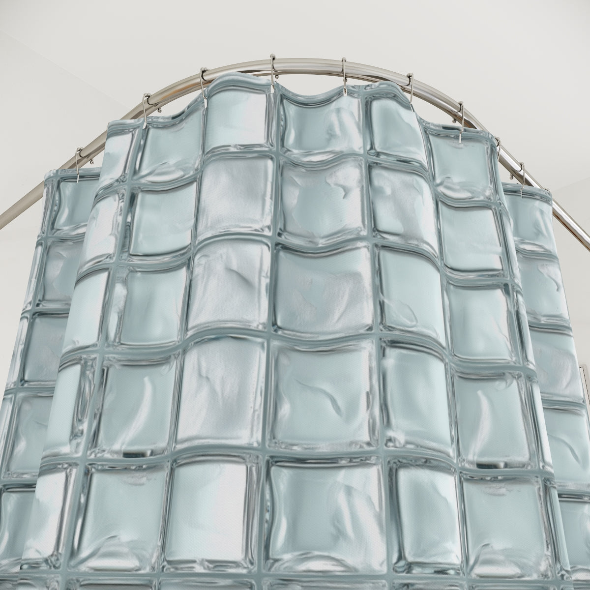 Glass Block Shower Curtains