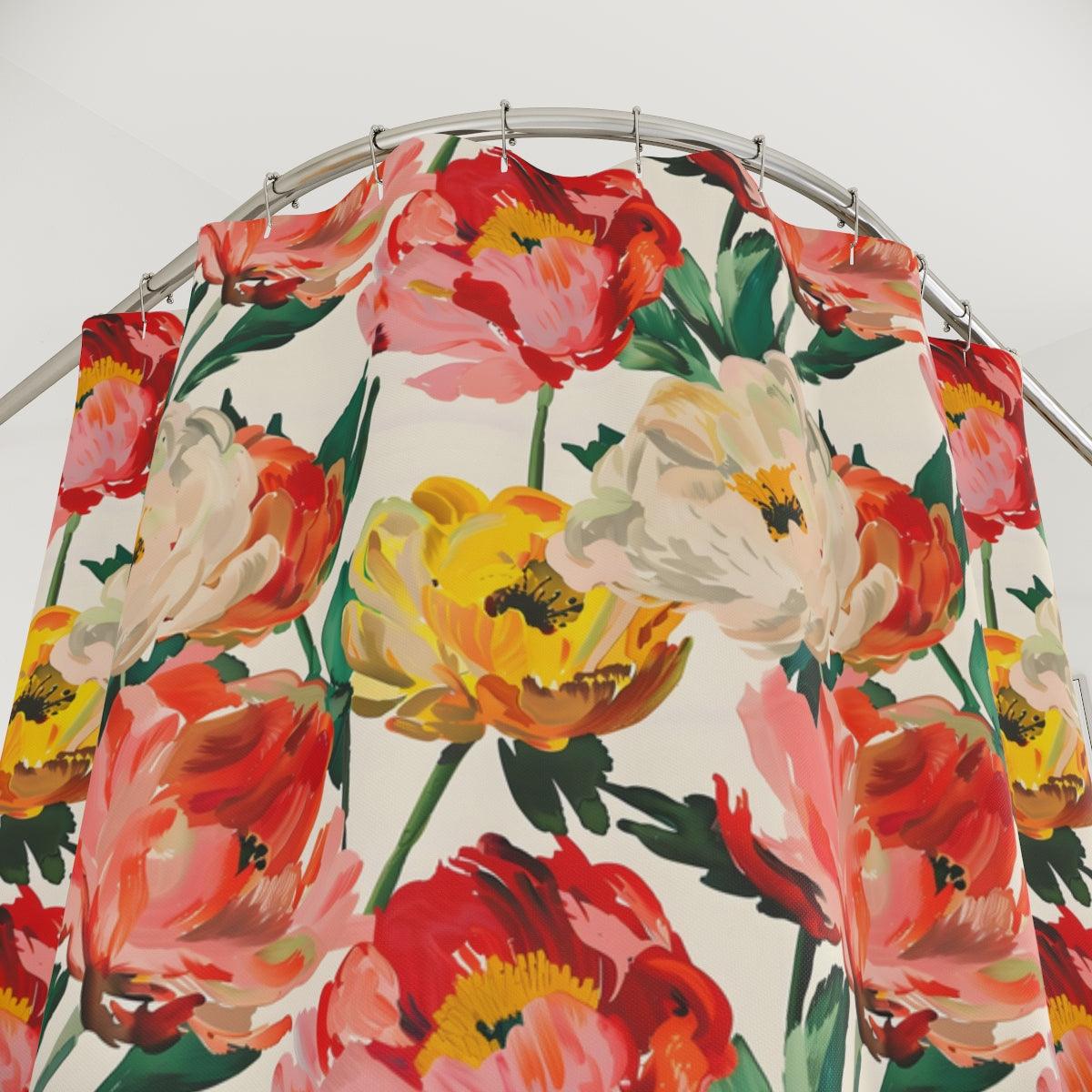 Vintage Floral Shower Curtain