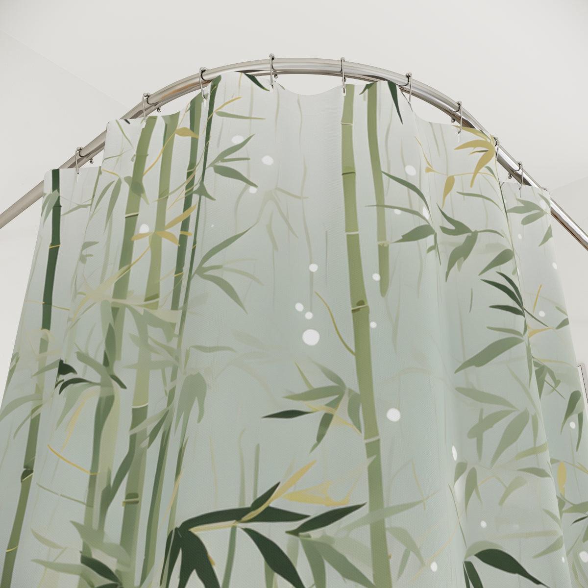 Tranquil Bamboo Shower Curtain