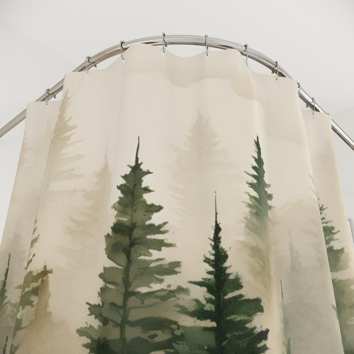 Douglas Fir Serenity Shower Curtain