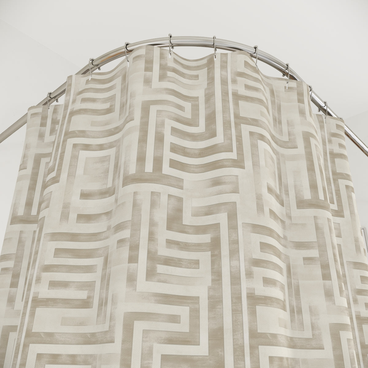 Classic Greek Key Shower Curtain