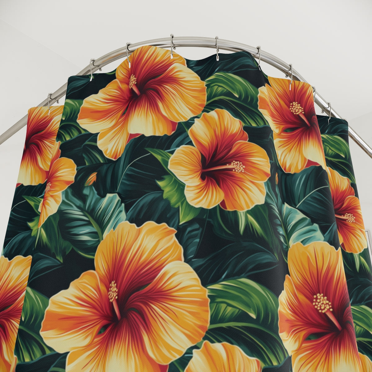 Tropical Hibiscus Shower Curtains