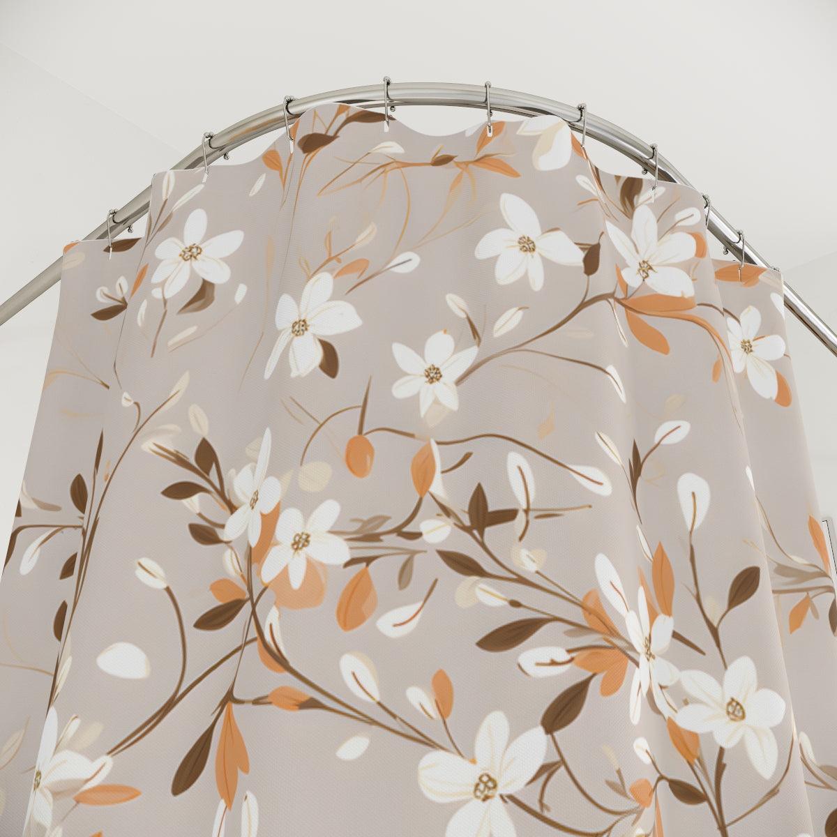 Beige Modern Farmhouse Shower Curtains