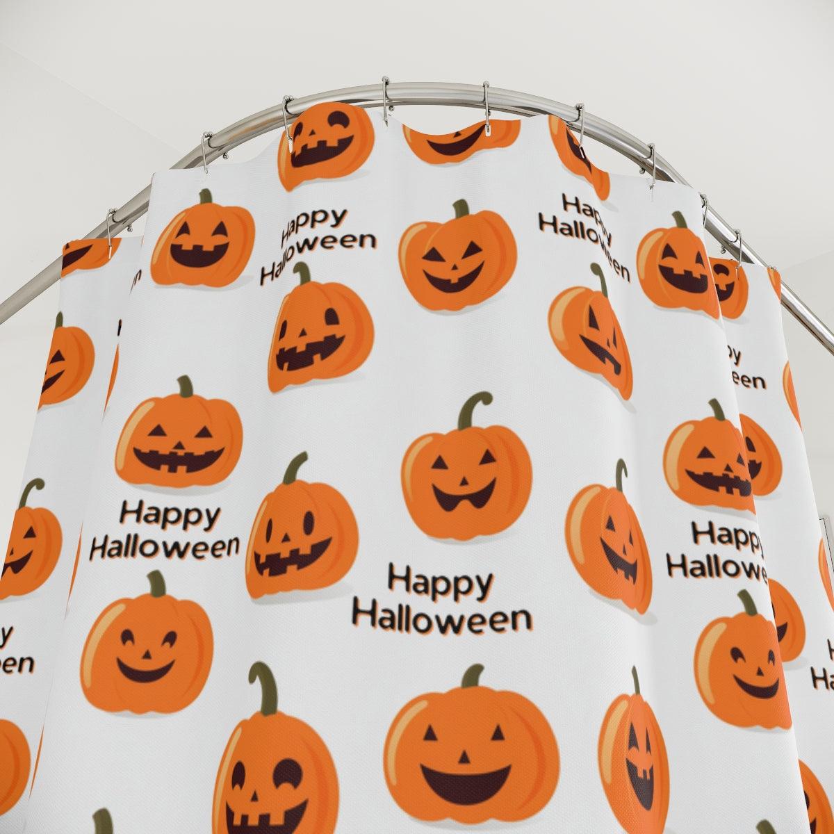 Halloween Pumpkin Party Shower Curtain