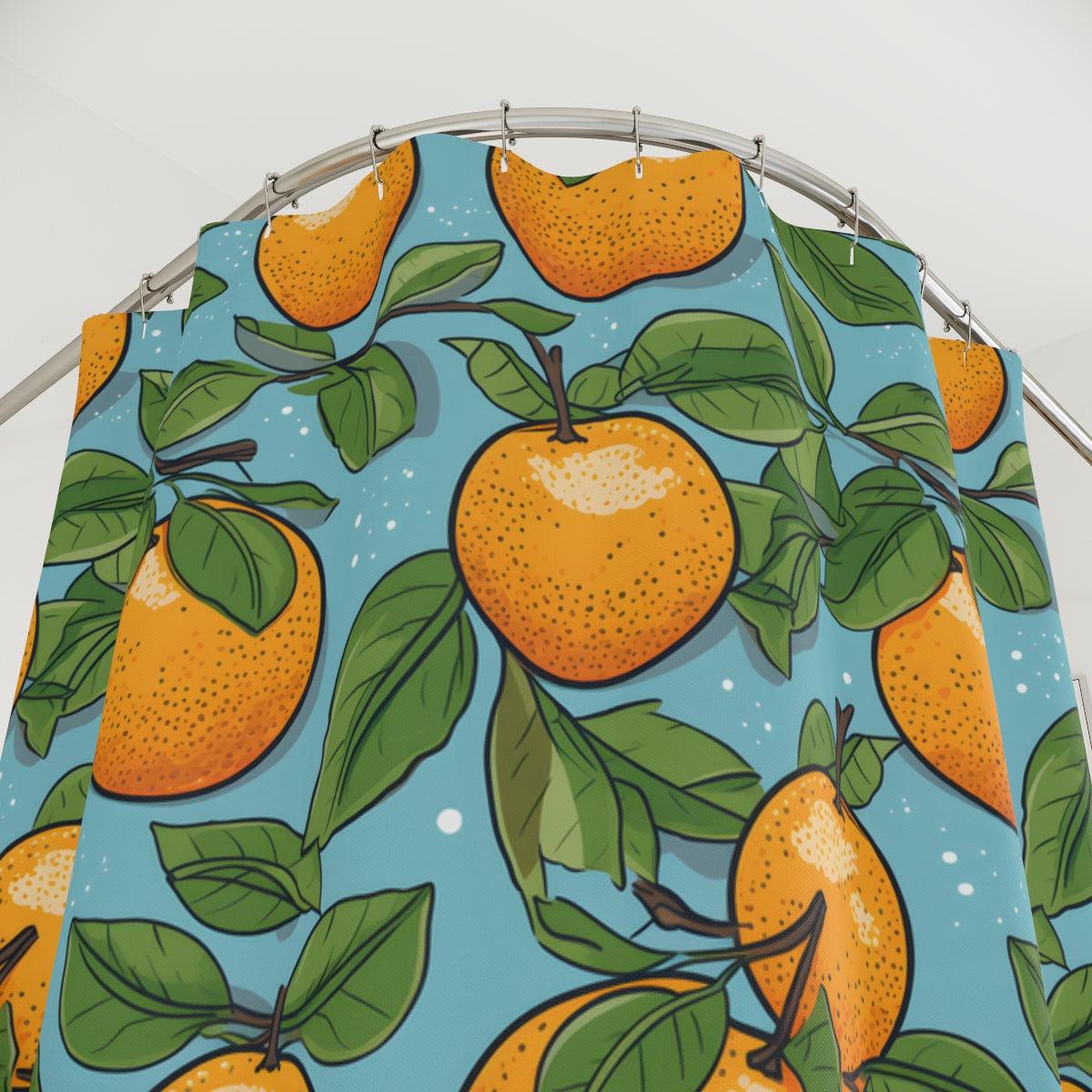 Orange Shower Curtain