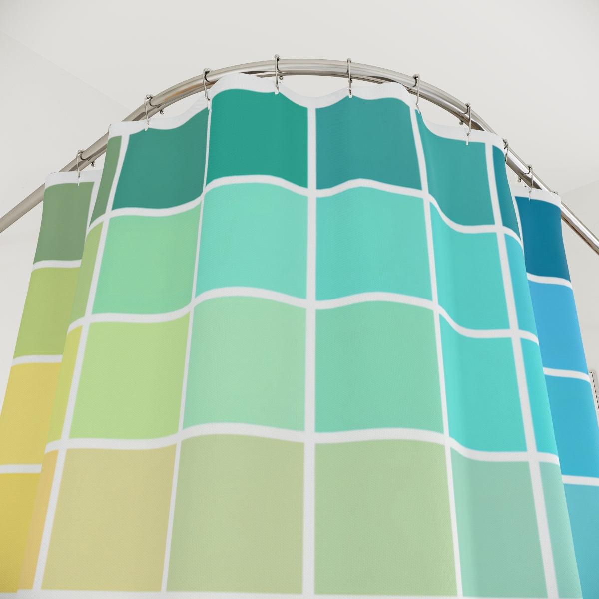 Color Swatch Shower Curtain