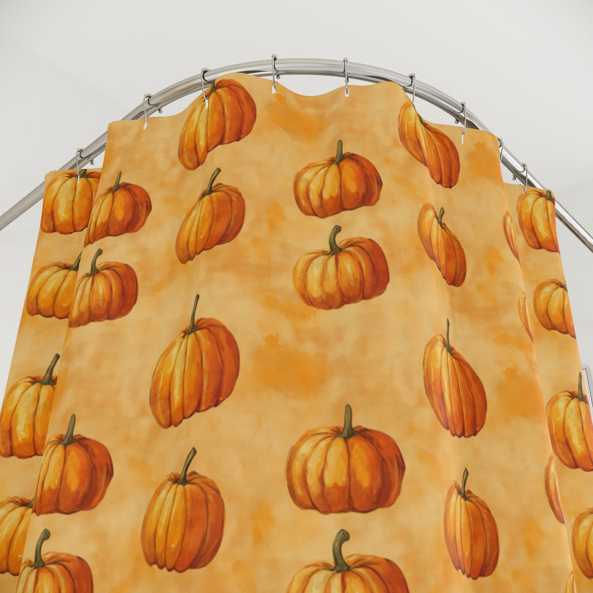 Rustic Pumpkin Shower Curtains