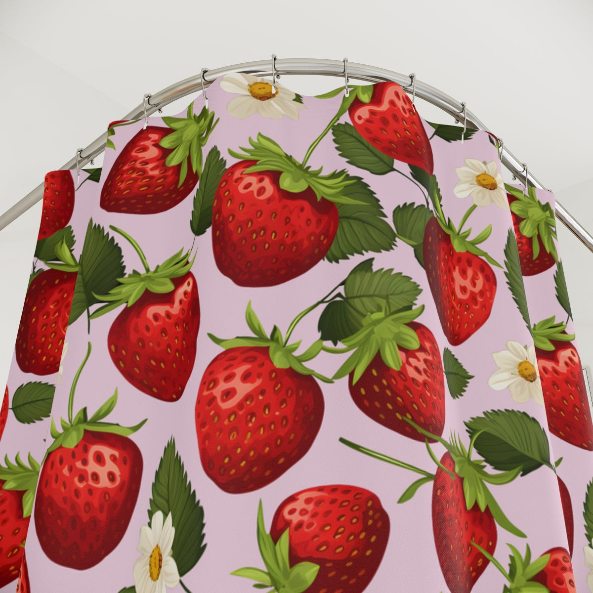 Strawberry Delight Shower Curtain