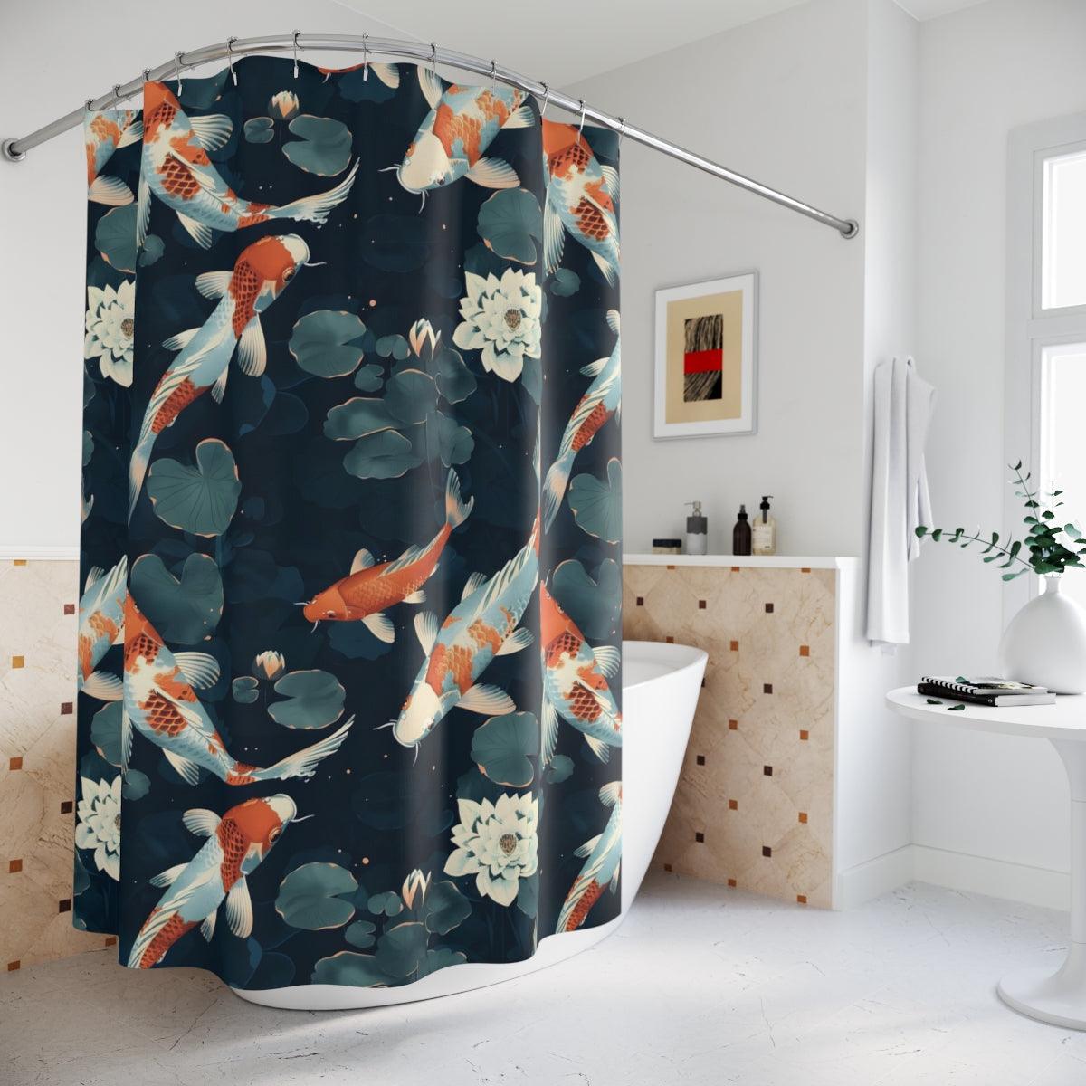 Koi Pond Serenity Shower Curtain