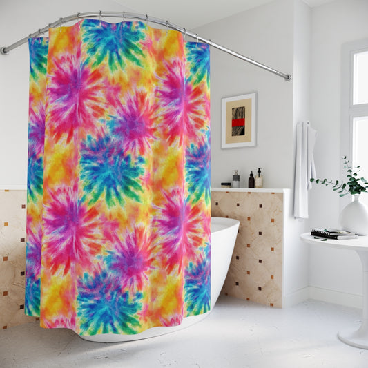 Vibrant Tie-Dye Shower Curtain