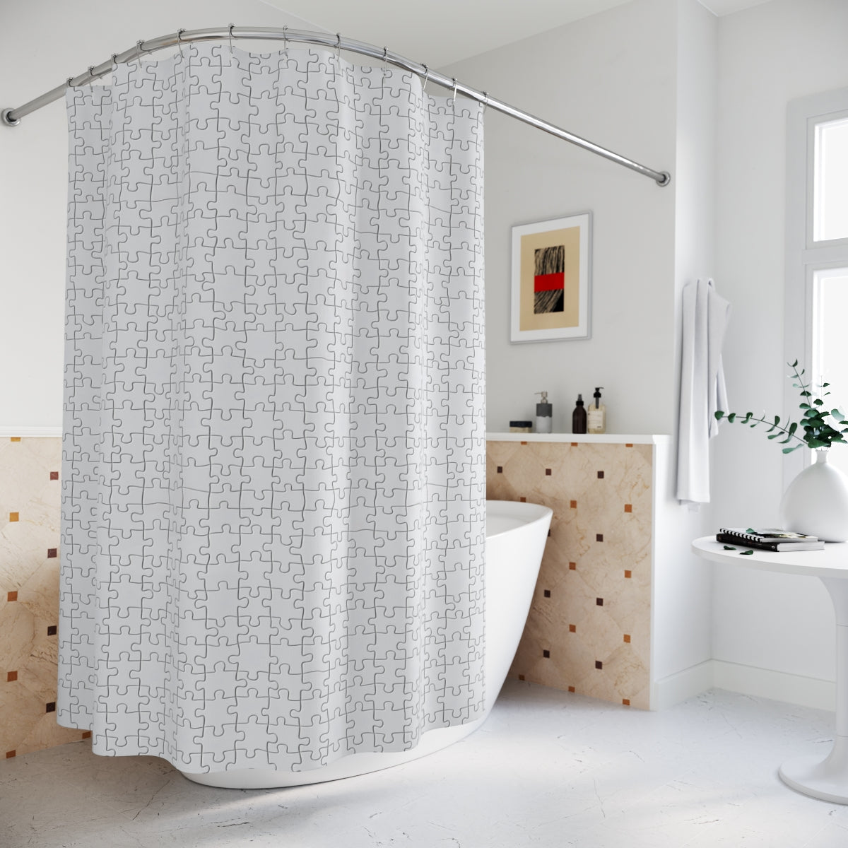 Puzzle Shower Curtains