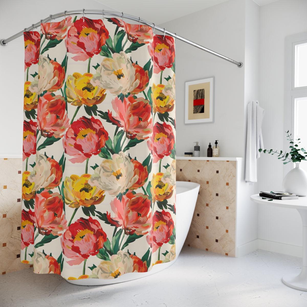 Vintage Floral Shower Curtain