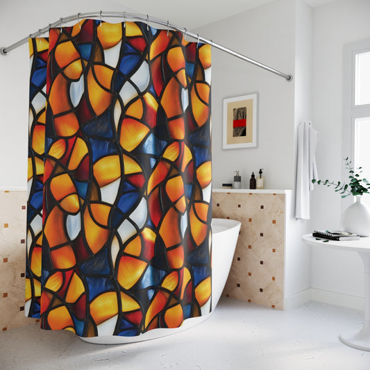 Stained Glass Shower Curtain