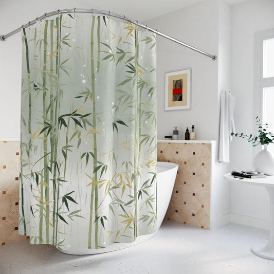 Tranquil Bamboo Shower Curtain