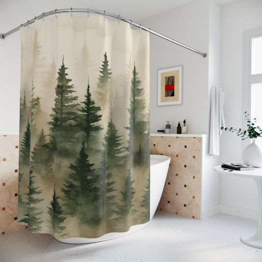 Douglas Fir Serenity Shower Curtain