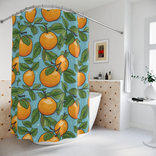 Orange Shower Curtain