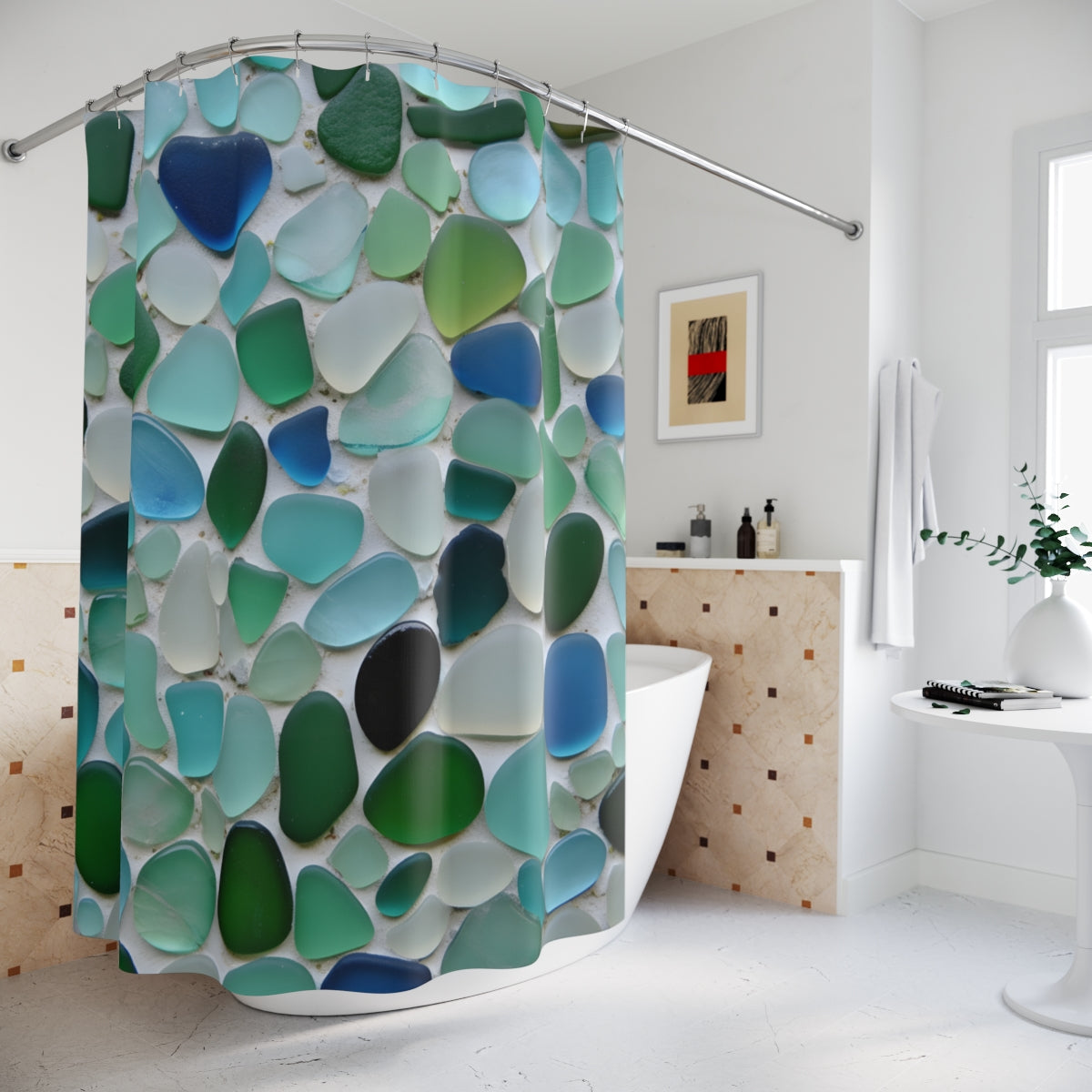 Seaglass Serenity Shower Curtain