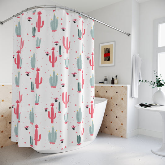 Cactus Oasis Shower Curtain