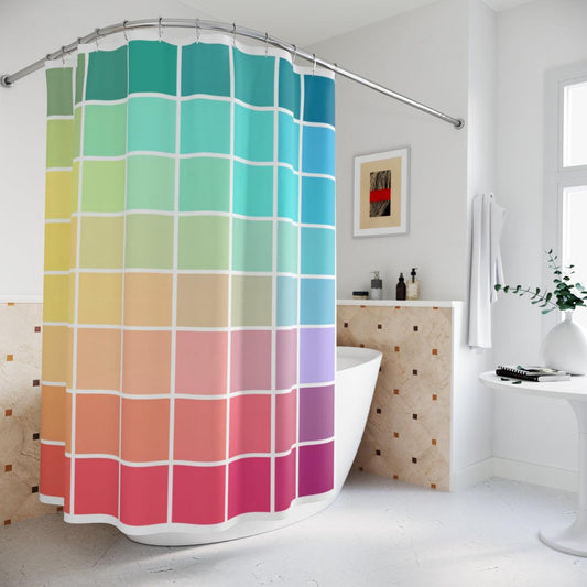 Color Swatch Shower Curtain