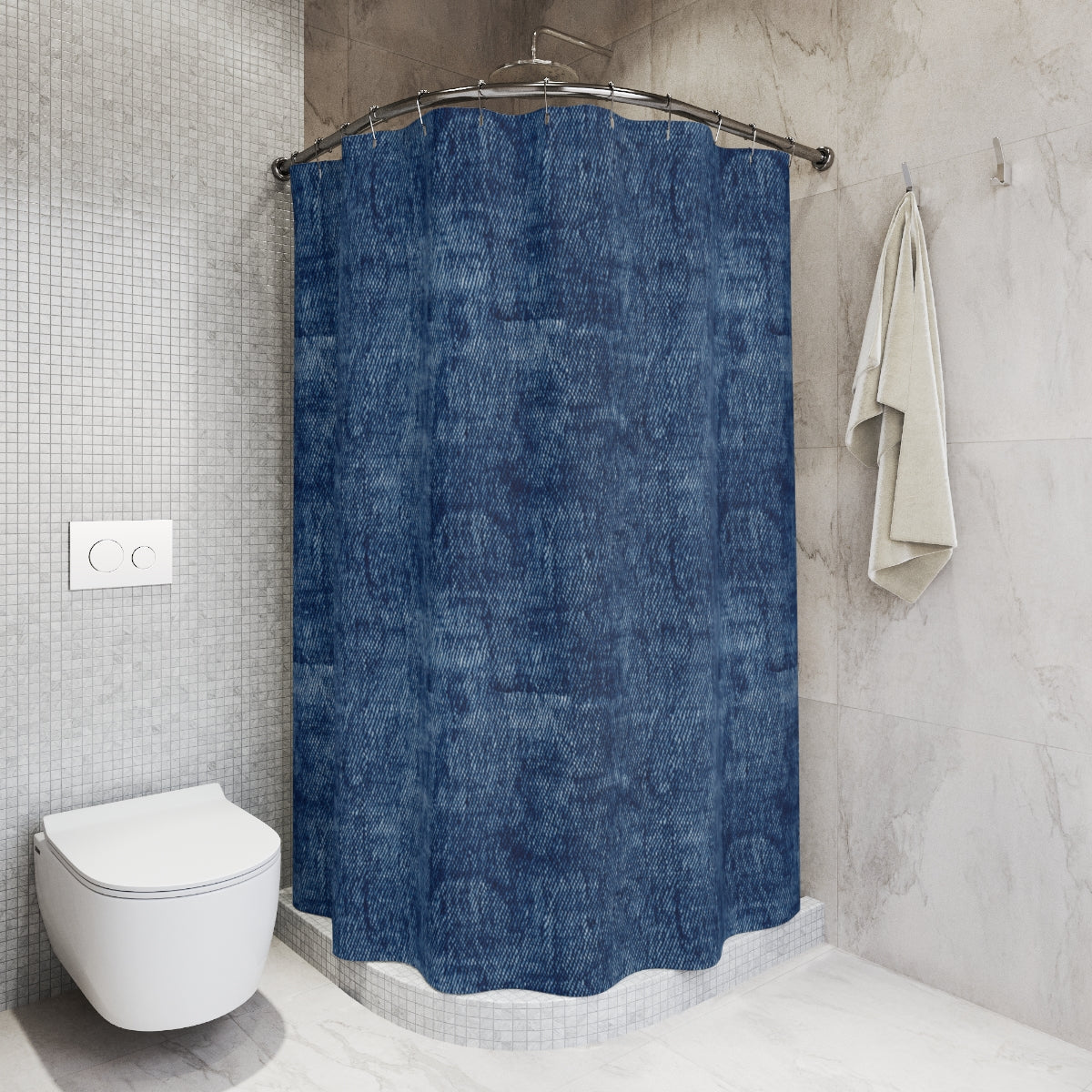 Blue Jean Shower Curtains