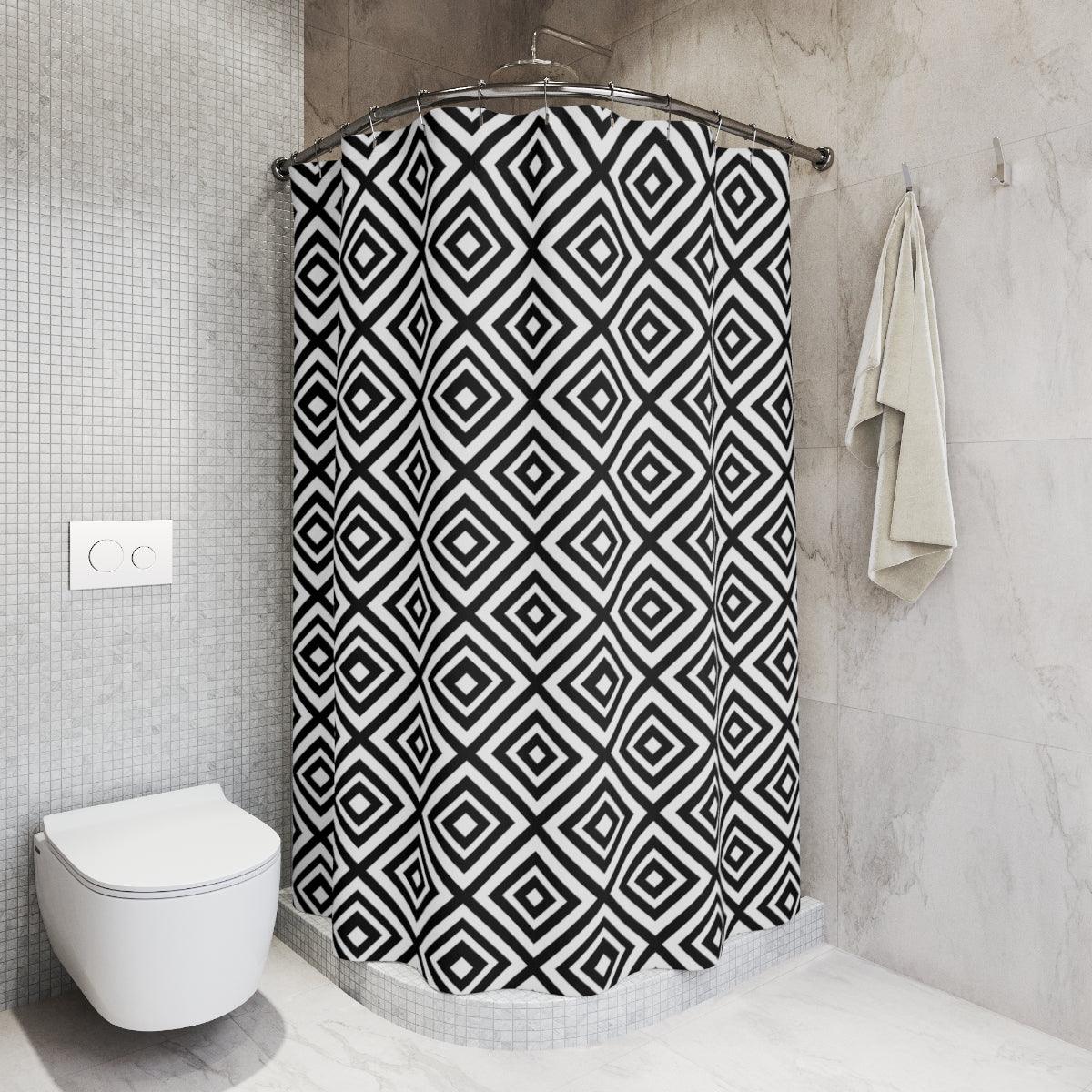 Diamond Tile Shower Curtain