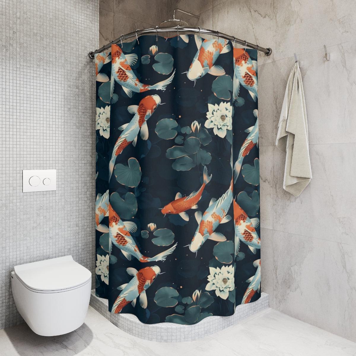 Koi Pond Serenity Shower Curtain