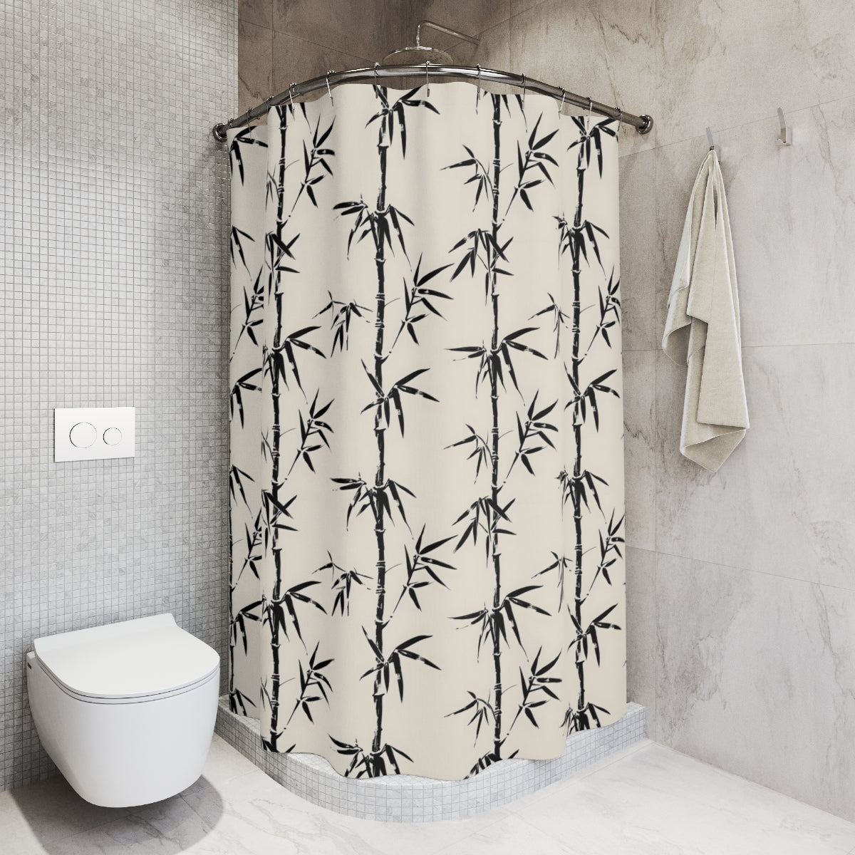 Sumi-e Bamboo Elegance Shower Curtain