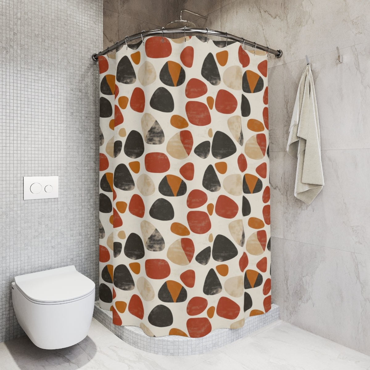 Organic Pebbles Shower Curtains