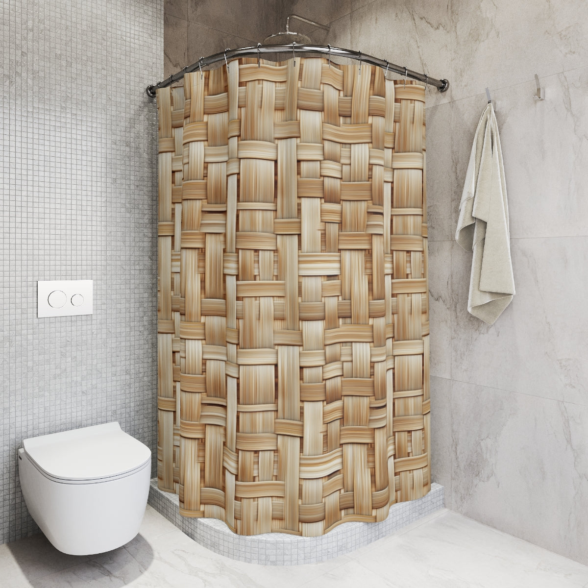 Bamboo weave Shower Curtains