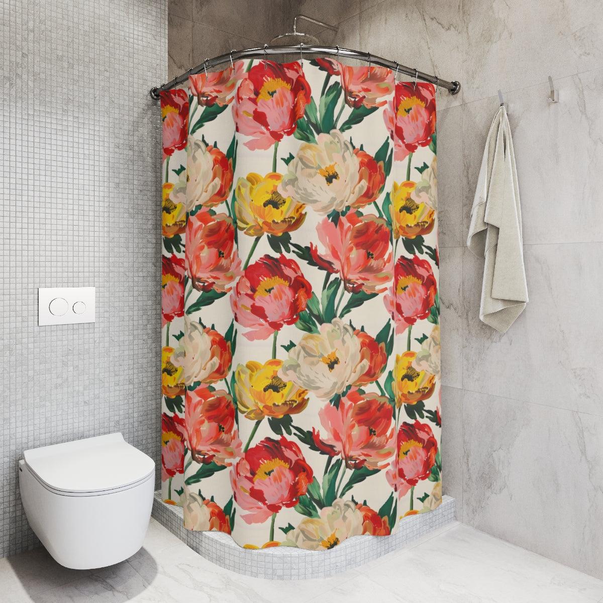 Vintage Floral Shower Curtain