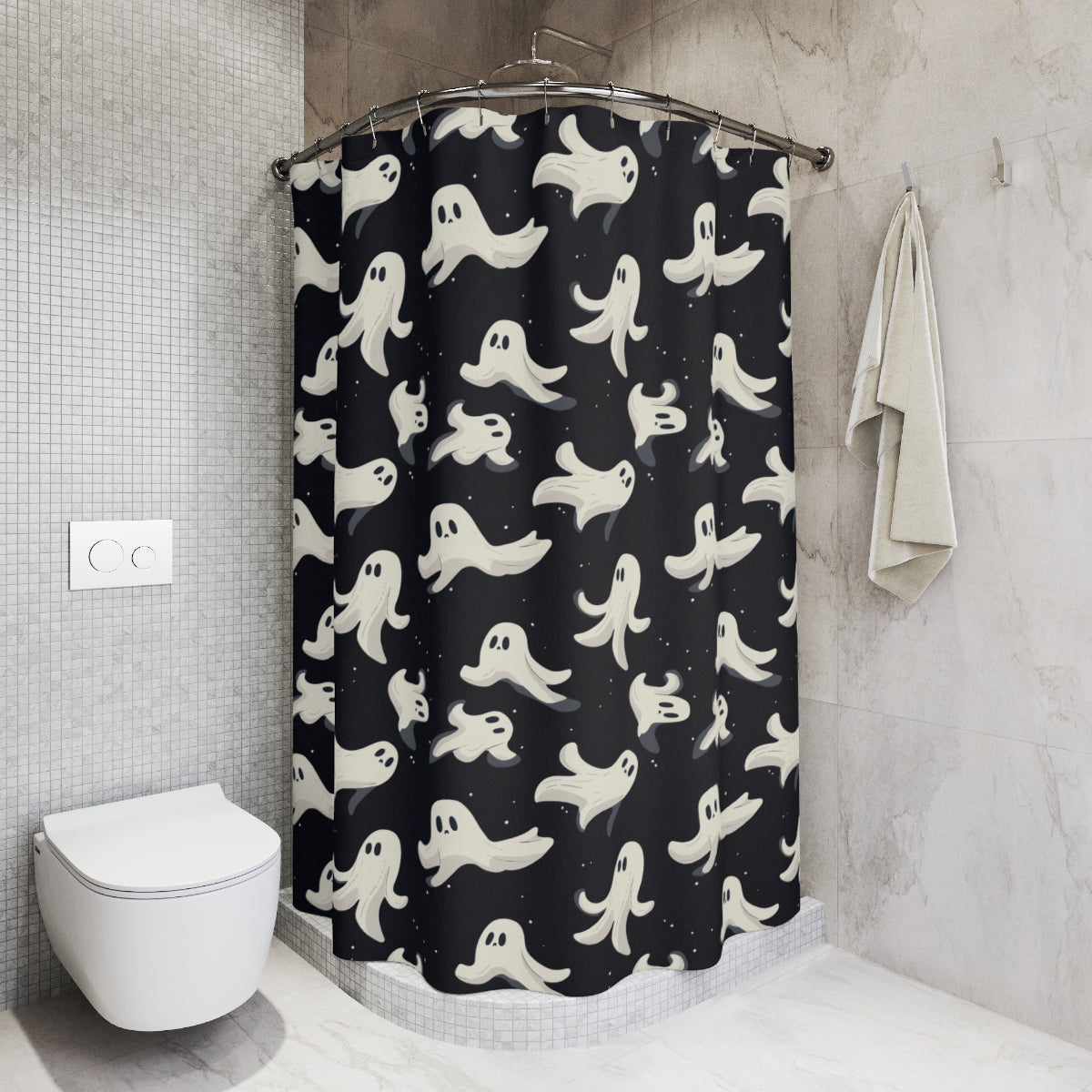 Playful Ghosts Shower Curtains