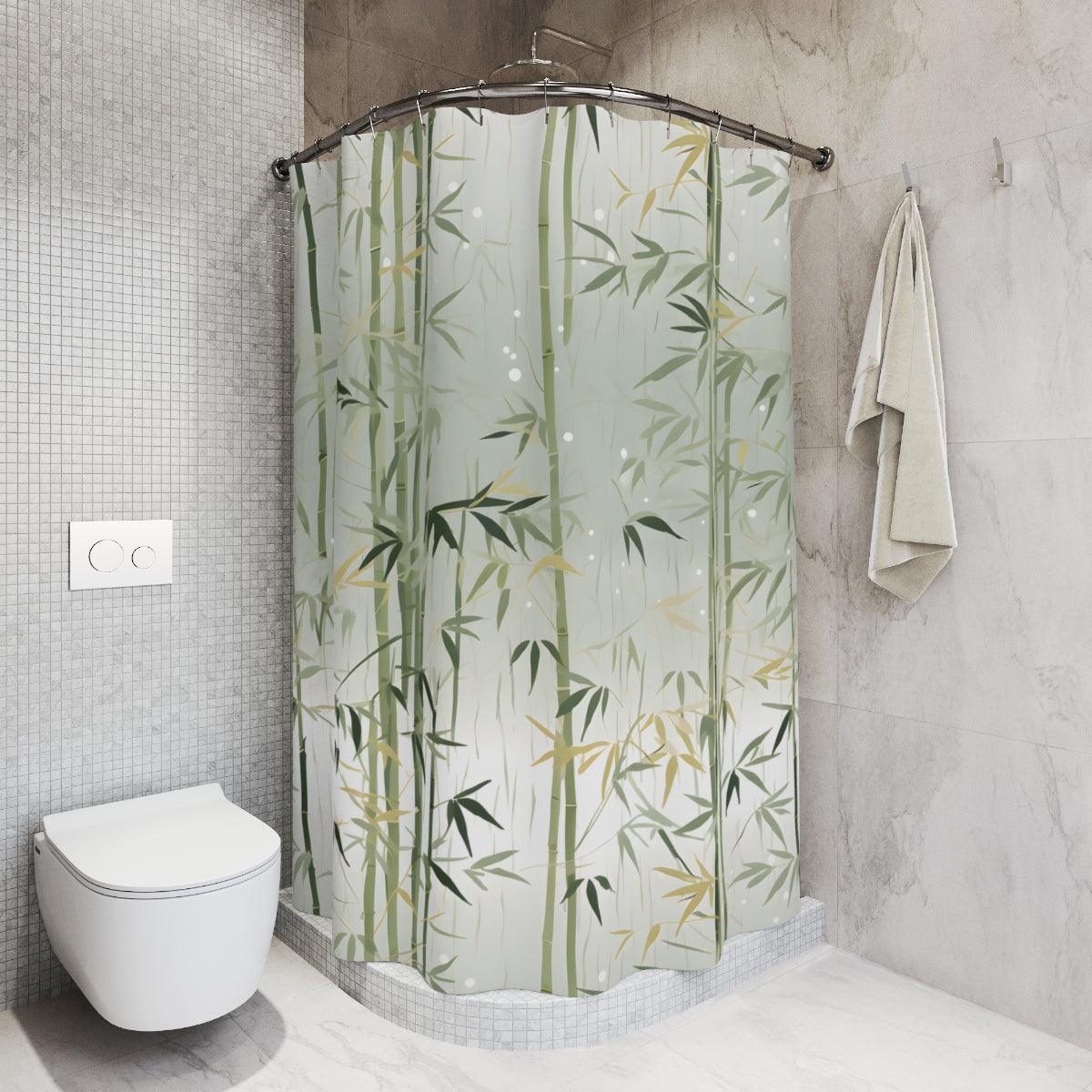 Tranquil Bamboo Shower Curtain