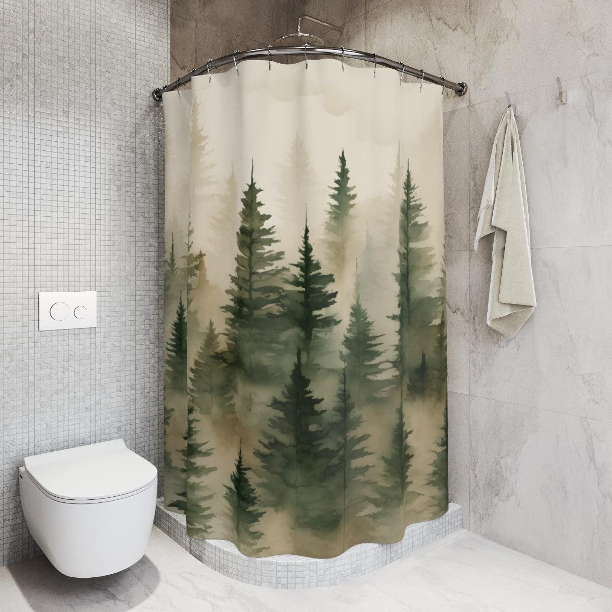 Douglas Fir Serenity Shower Curtain