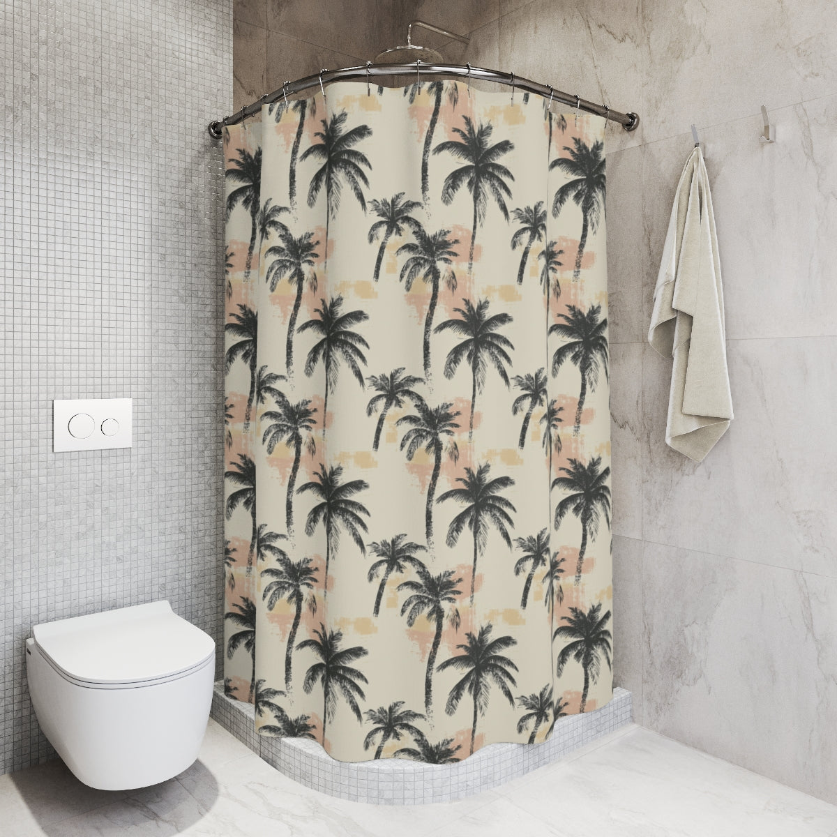 Vintage Palm Tree Shower Curtains