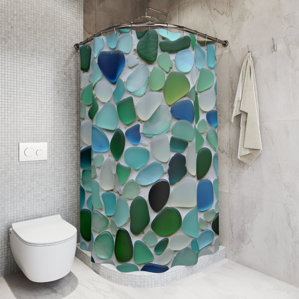 Seaglass Serenity Shower Curtain