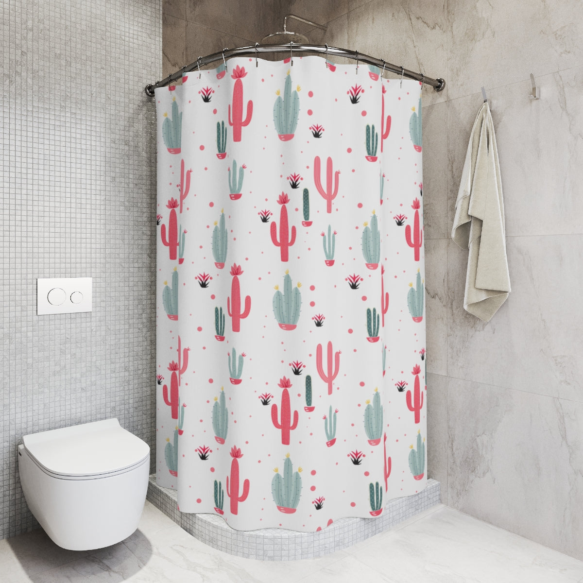 Cactus Oasis Shower Curtain