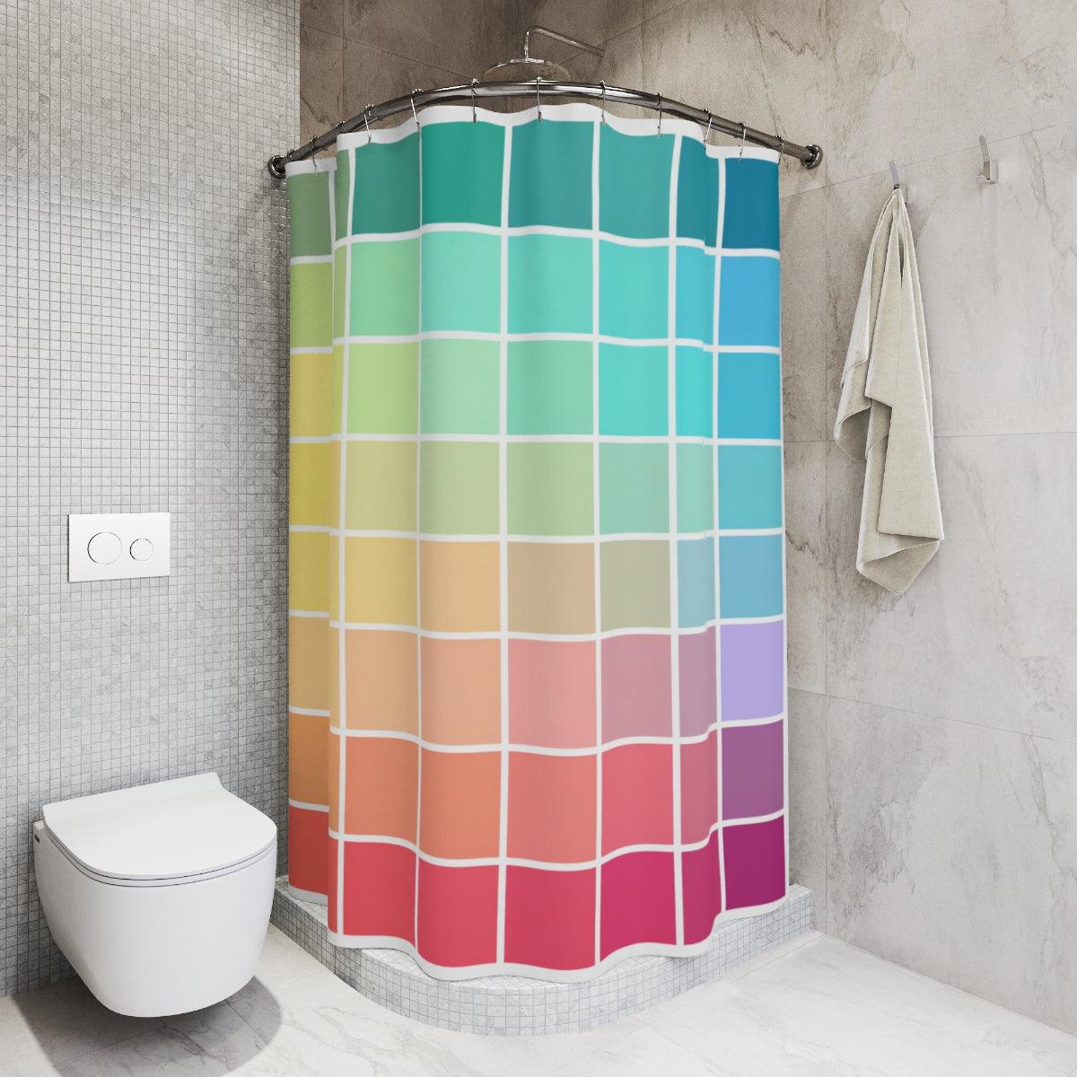 Color Swatch Shower Curtain