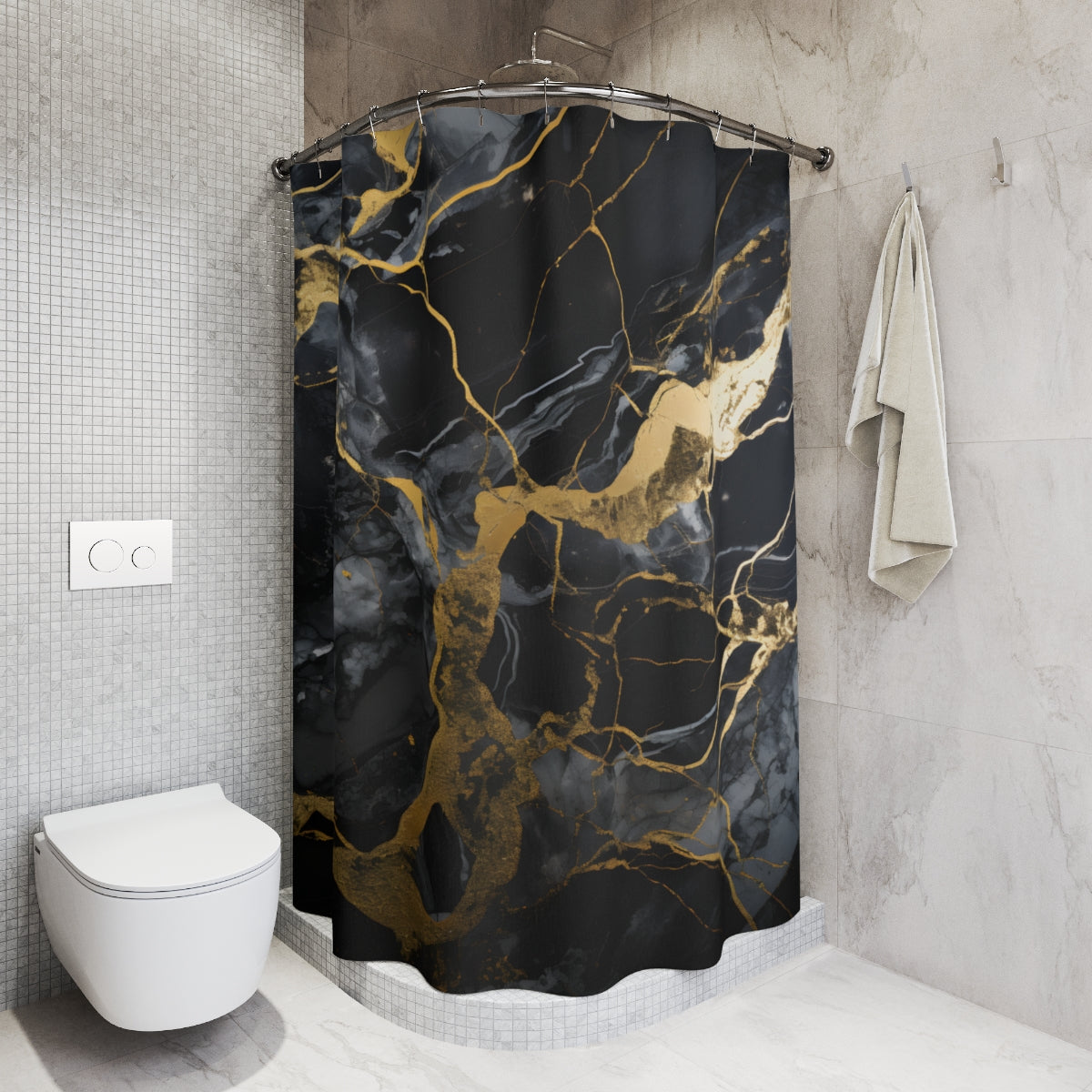 Marble Elegance Shower Curtain