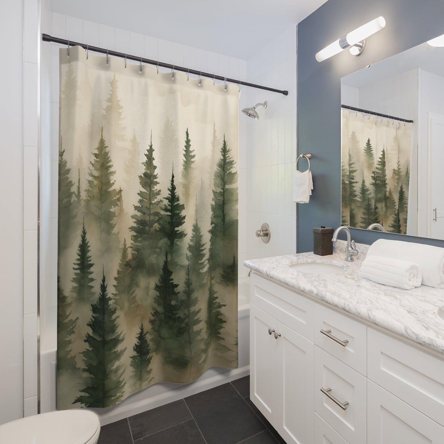 Douglas Fir Serenity Shower Curtain