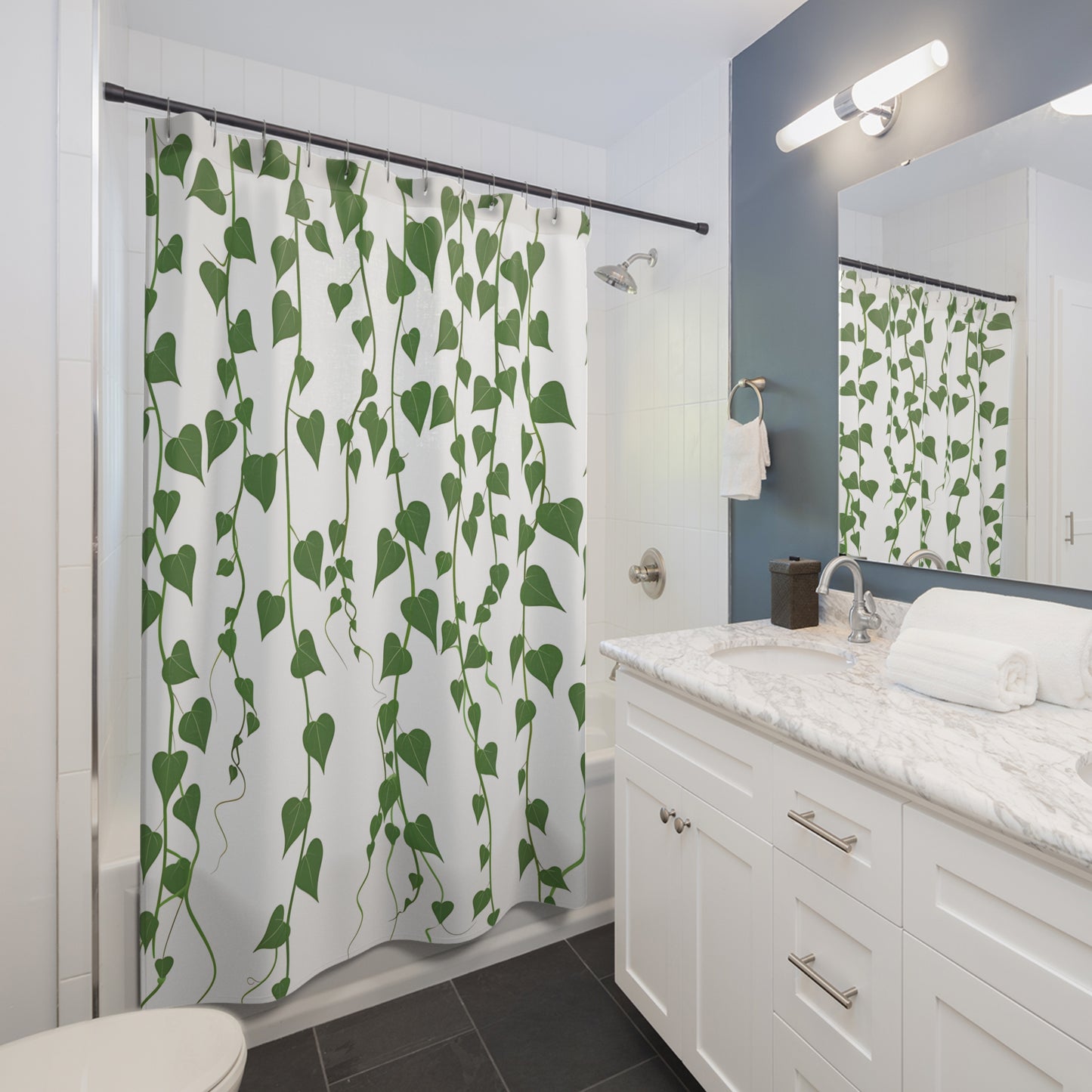 Green Vines Shower Curtain