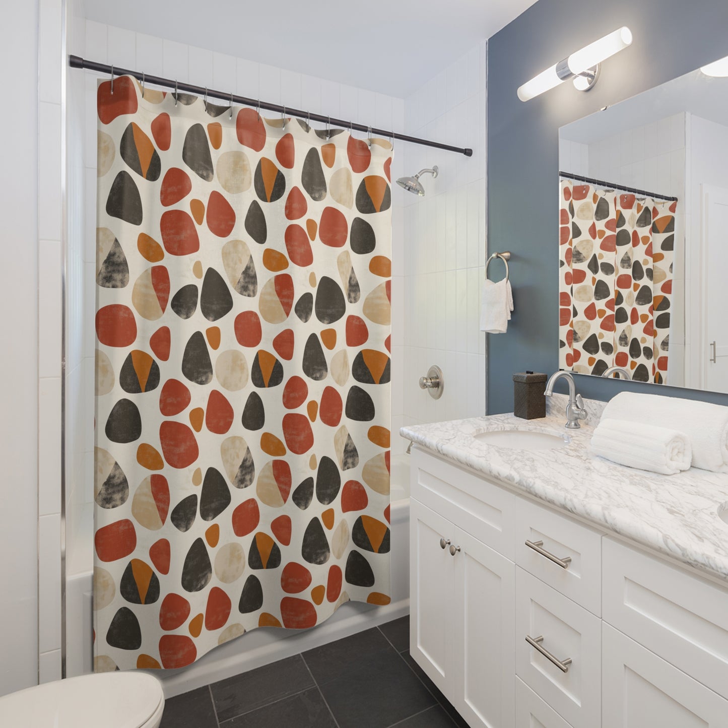 Organic Pebbles Shower Curtains