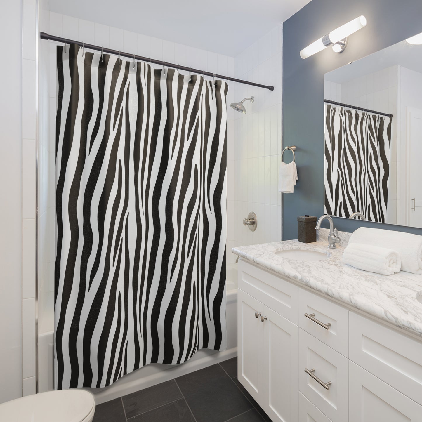 Zebra Stripes Shower Curtain