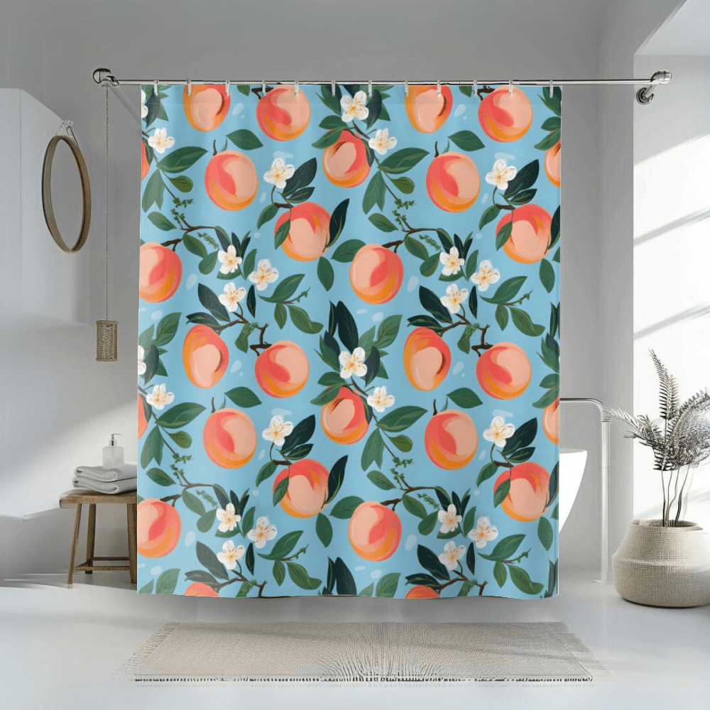 Peach Blossom Shower Curtain