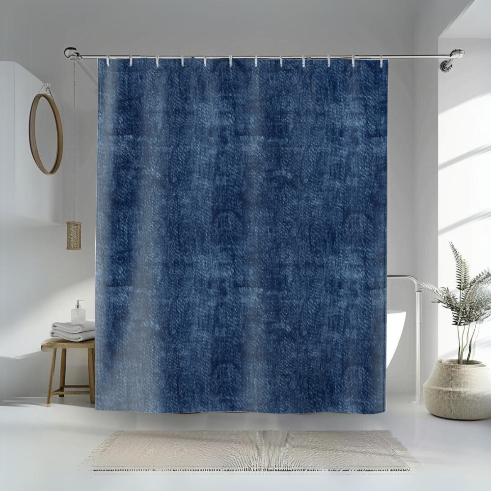 Blue Jean Shower Curtains