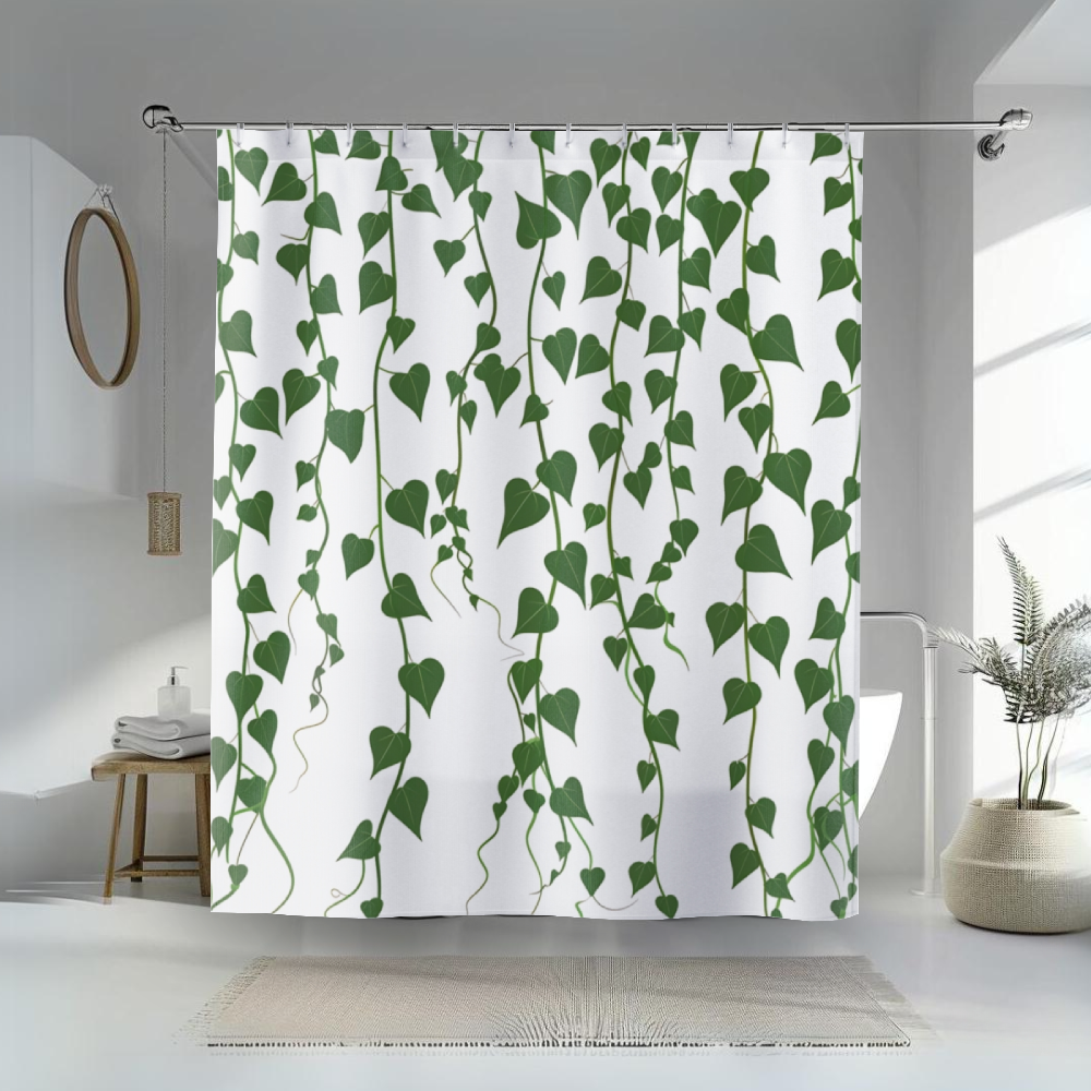 Green Vines Shower Curtain