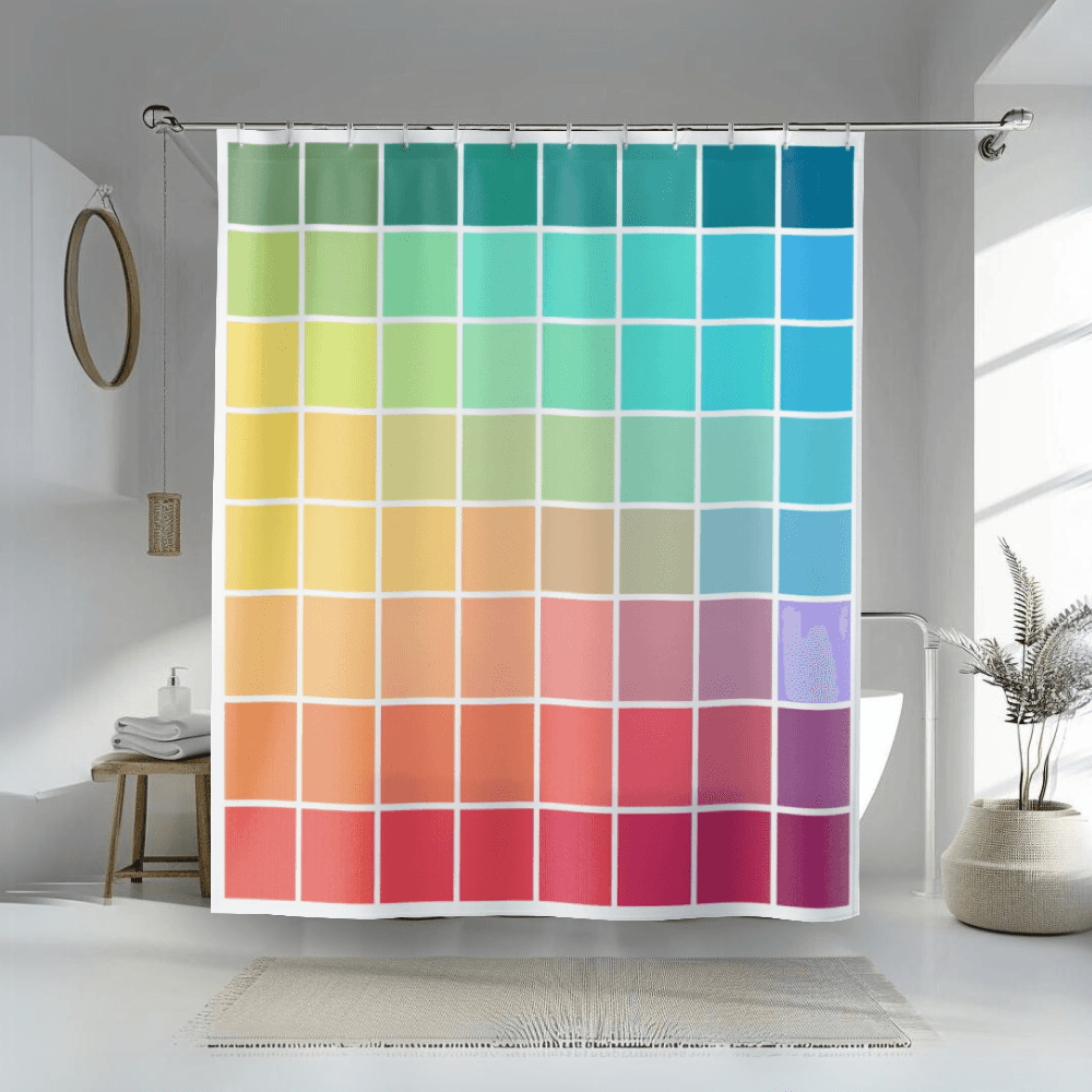 Color Swatch Shower Curtain