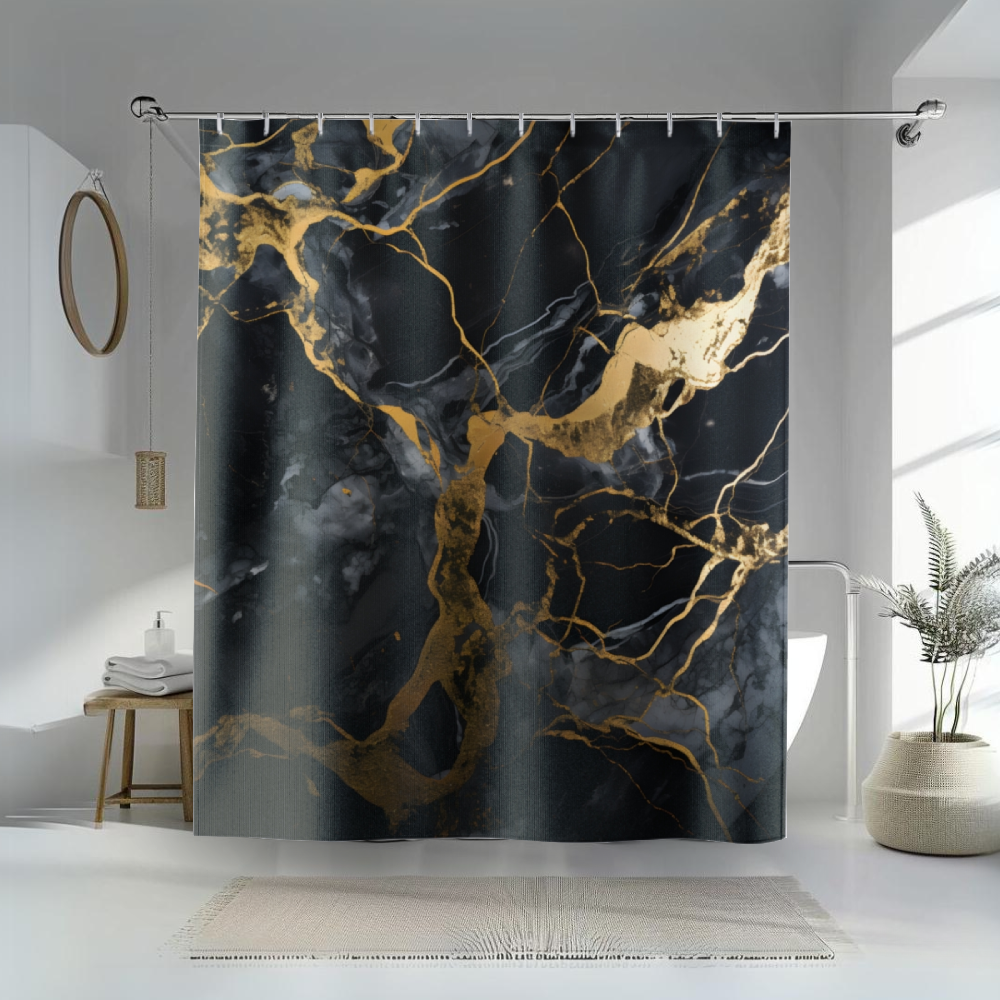 Marble Elegance Shower Curtain