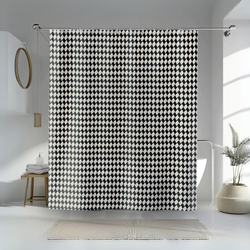 Mini Checker Shower Curtains