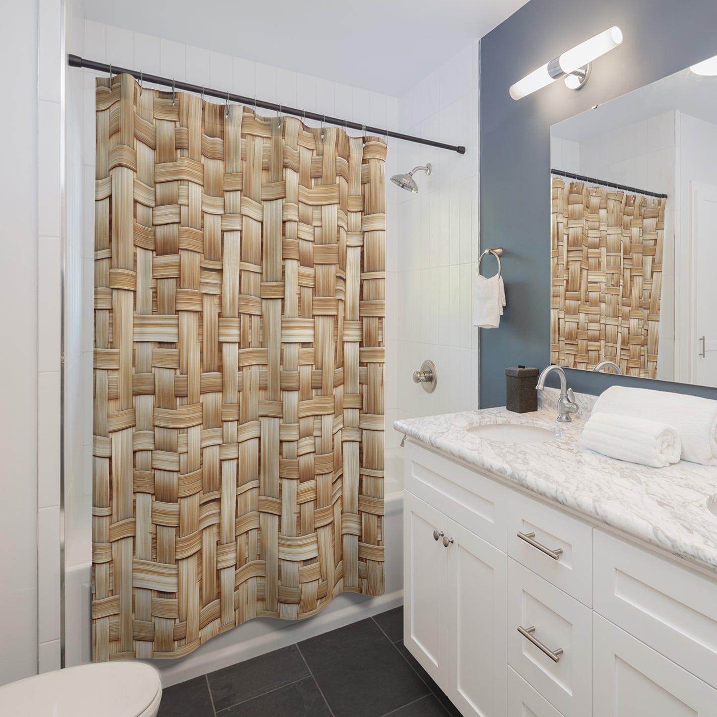 Bamboo weave Shower Curtains