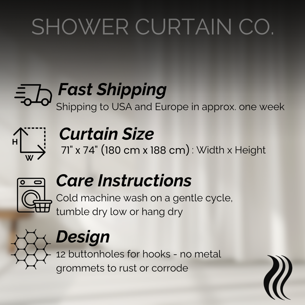 Modern Pinstripe Shower Curtain